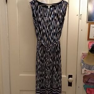 Dana Buchman Multicolored Belted Dress. Medium